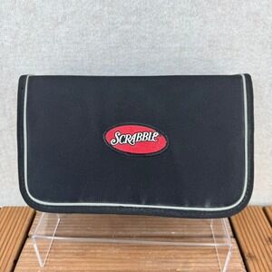 NEW Scrabble Travel Game Case with Board Tiles Pencils Score Sheets